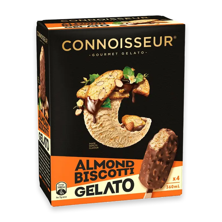 Almond Biscotti Gelato Sticks