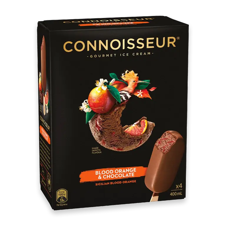 Blood Orange & Chocolate Ice Cream
