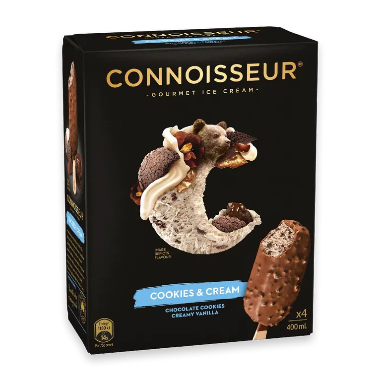Gourmet Ice Cream Cookies & Cream Sticks