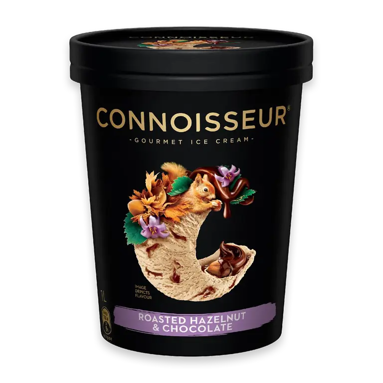 Gourmet Ice Cream Roasted Hazelnut & Chocolate