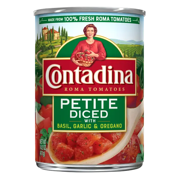Petite Diced Roma Tomatoes with Basil Garlic & Oregano