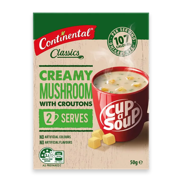 Classics Cup A Soup Creamy Mushroom With Croutons