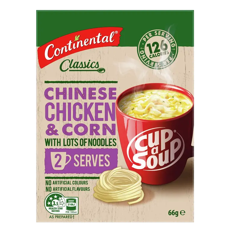 Cup A Soup Chinese Chicken & Corn With Lots Of Noodles