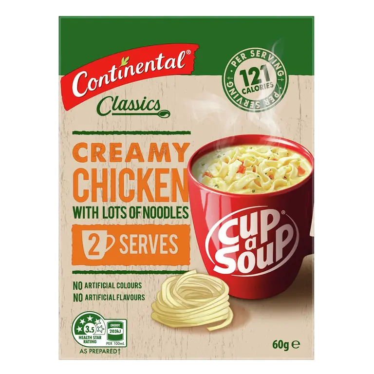 Cup A Soup Creamy Chicken With Lots Of Noodles