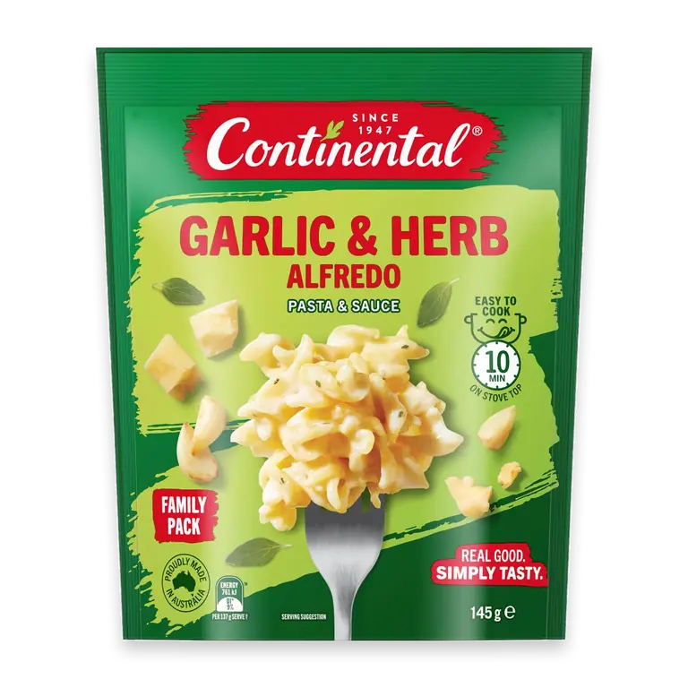 Garlic & Herb Alfredo Pasta & Sauce