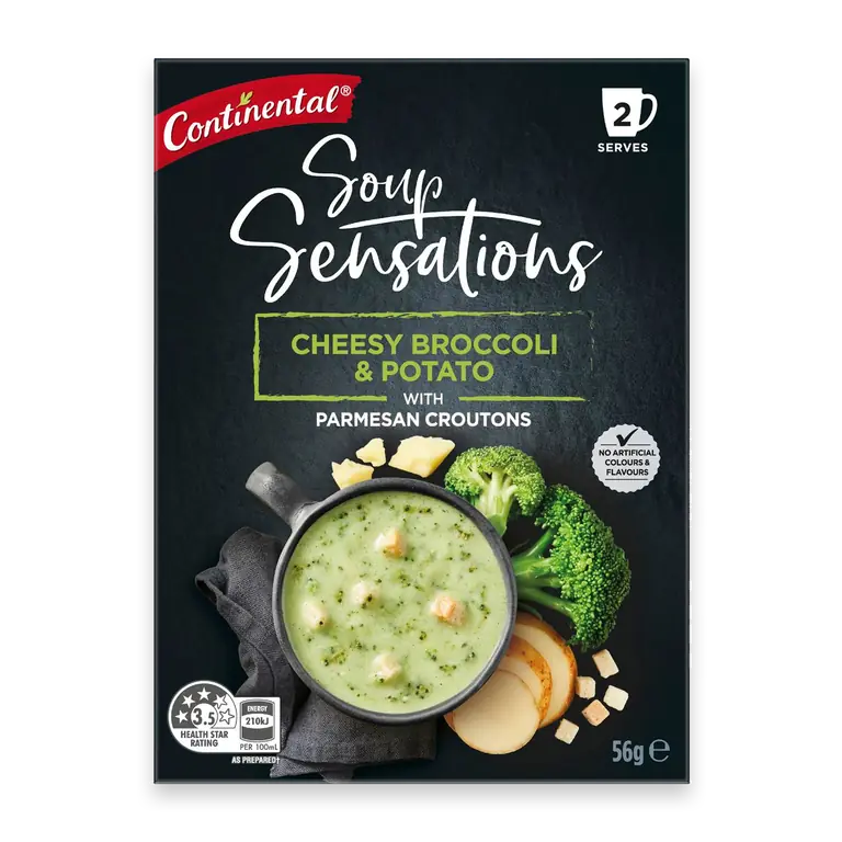 Soup Sensations Cheesy Broccoli & Potato Serves 2