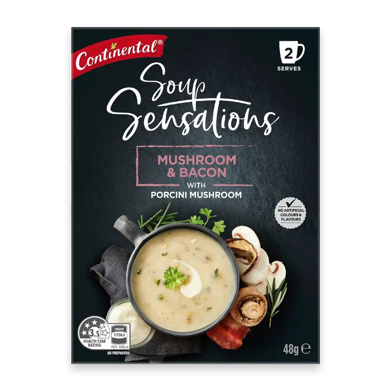 Soup Sensations Mushroom & Bacon Serves 2