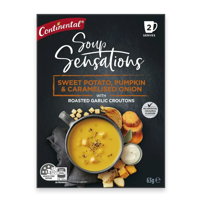 Soup Sensations Sweet Potato Pumpkin & Caramelised Onion
