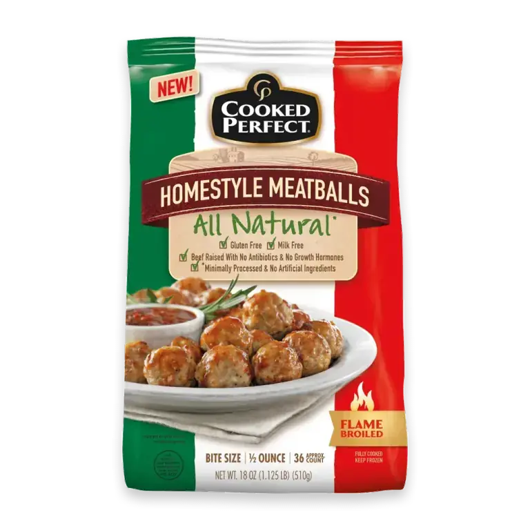 All Natural Homestyle Frozen Meatballs