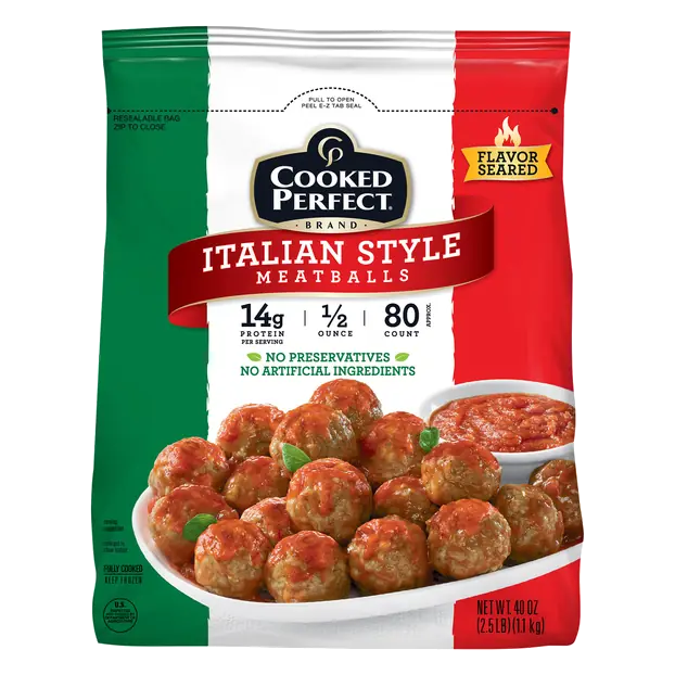 Bite Size Italian Style Meatballs - apx 80 ct Frozen