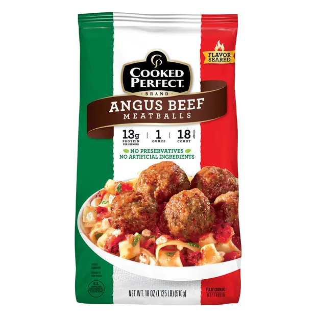 Dinner Size Angus Beef Meatballs - apx 18 ct Frozen