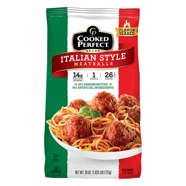 Dinner Size Italian Style Meatballs - apx 26 ct Frozen
