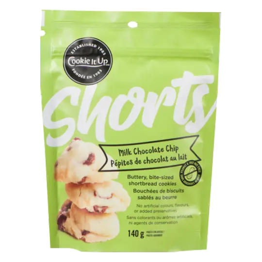 Shorts Cookies Milk Chocolate Chip 140 g