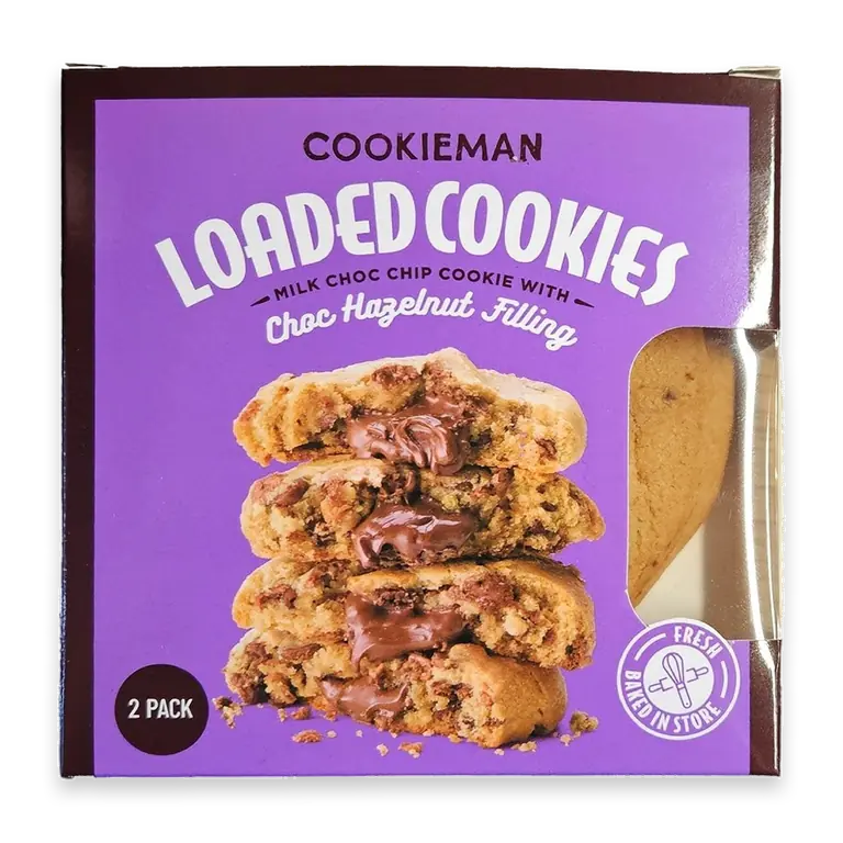 Loaded Cookies Choc Hazelnut Filling