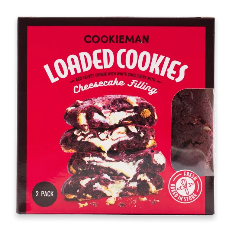 Loaded Red Velvet Cheesecake Filled Cookies