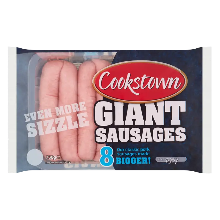 Cookstown 8 Giant Sausages 750g
