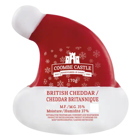 Cheese Seasonal British Cheddar Santa Hat 170 g