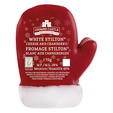 Cheese Seasonal Santa Mitt Stilton With Cranberry 170 g