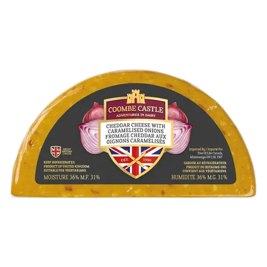 Coombe Castle Cheddar Cheese with Caramelized Onions 150 g