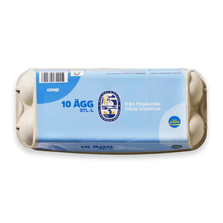 Ägg 10-pack L Frigående inomhus