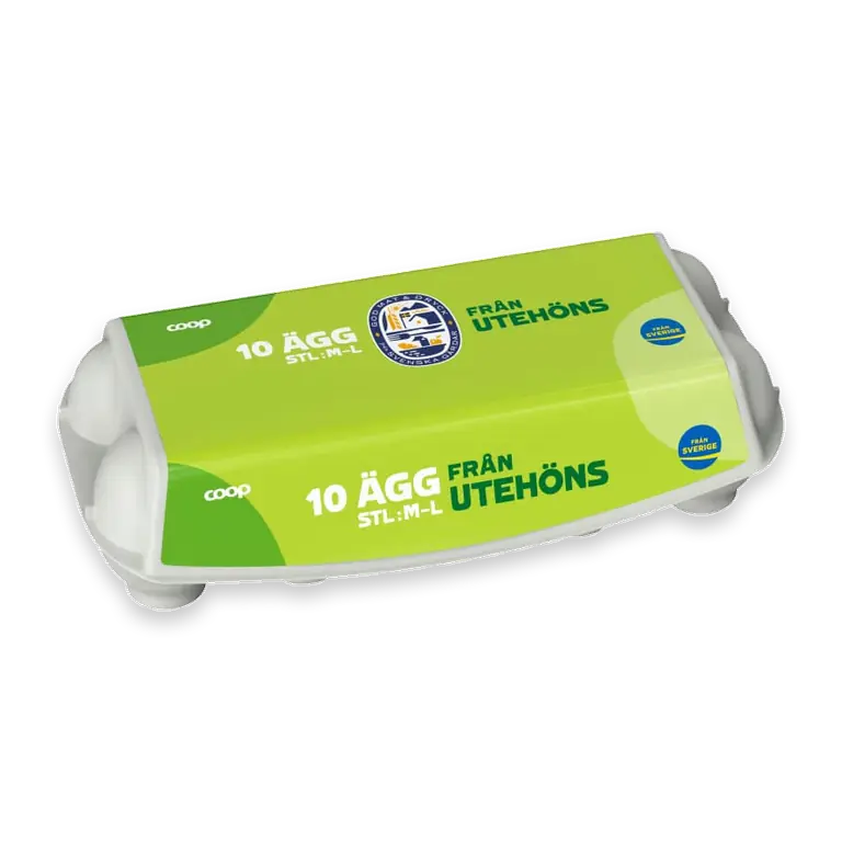 Ägg 10-pack M/L Frigående utomhus