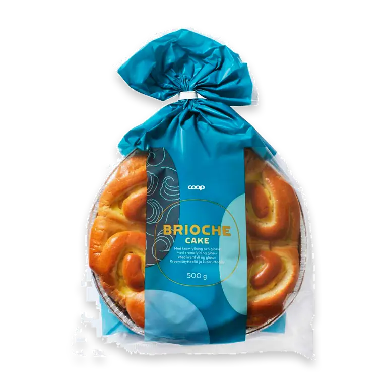 Briochekaka med krämfyllning