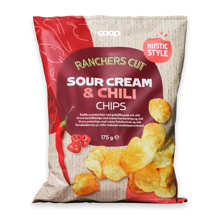 Chips Ranchers cut Sour cream & chili
