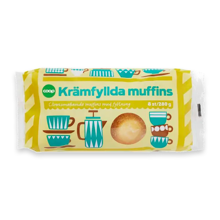 Citronmuffins Krämfyllda 8-pack