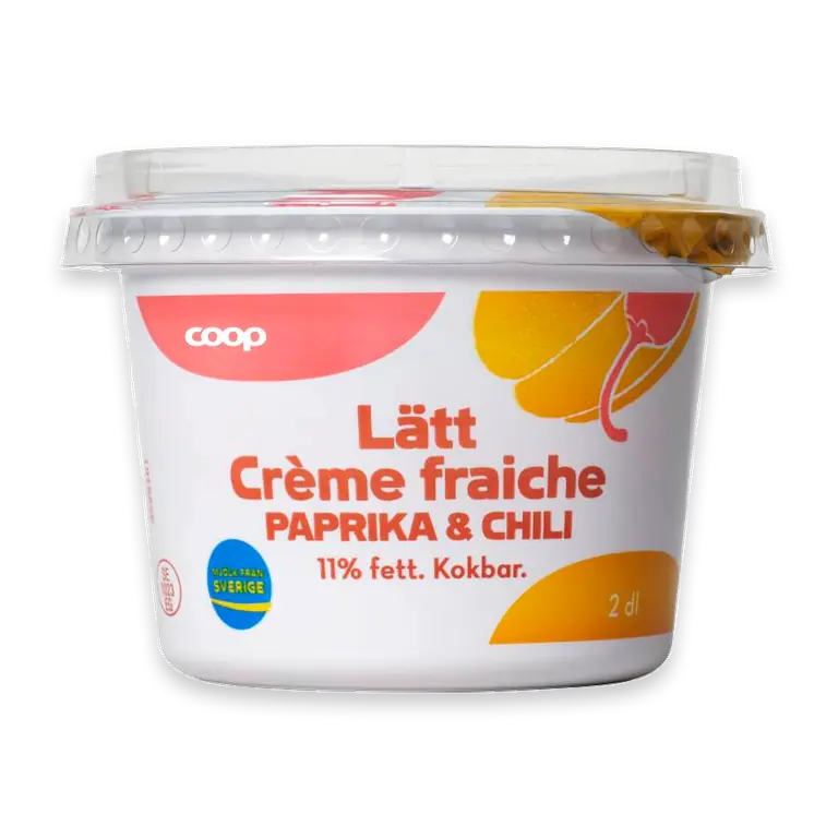 Crème Fraiche Lätt Paprika & chili 11%