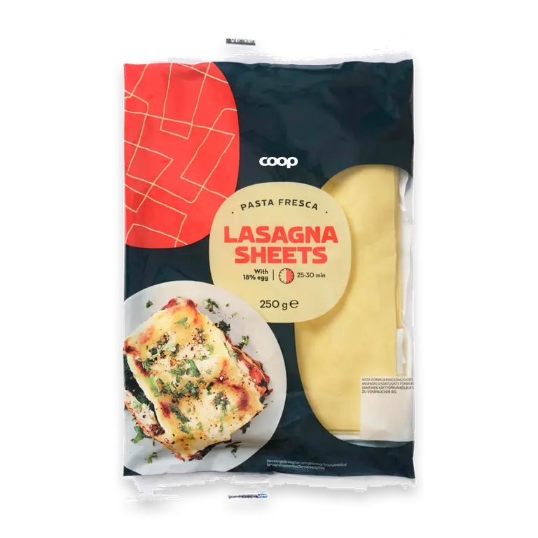 Färsk Pasta Lasagneplattor