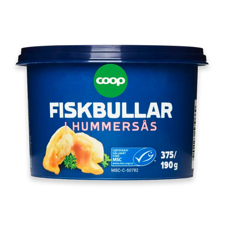 Fiskbullar Hummersås
