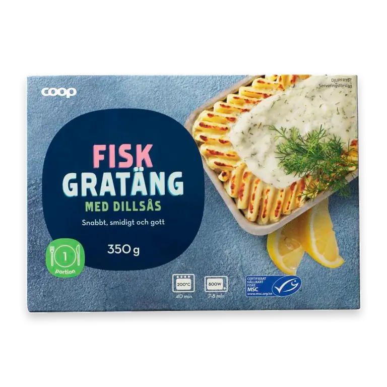 Fiskgratäng Dillsås