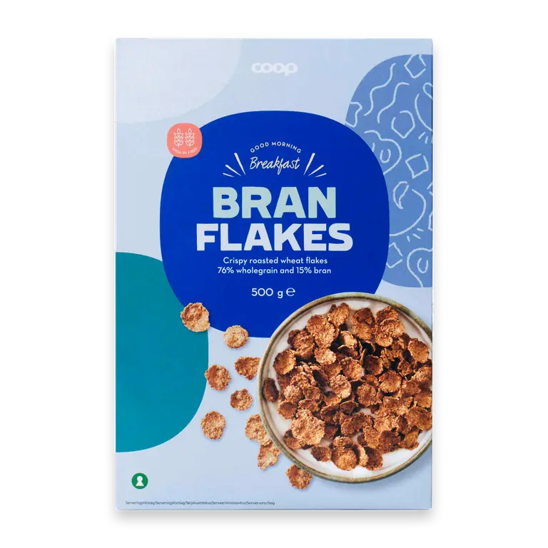 Fullkornsflingor Bran flakes