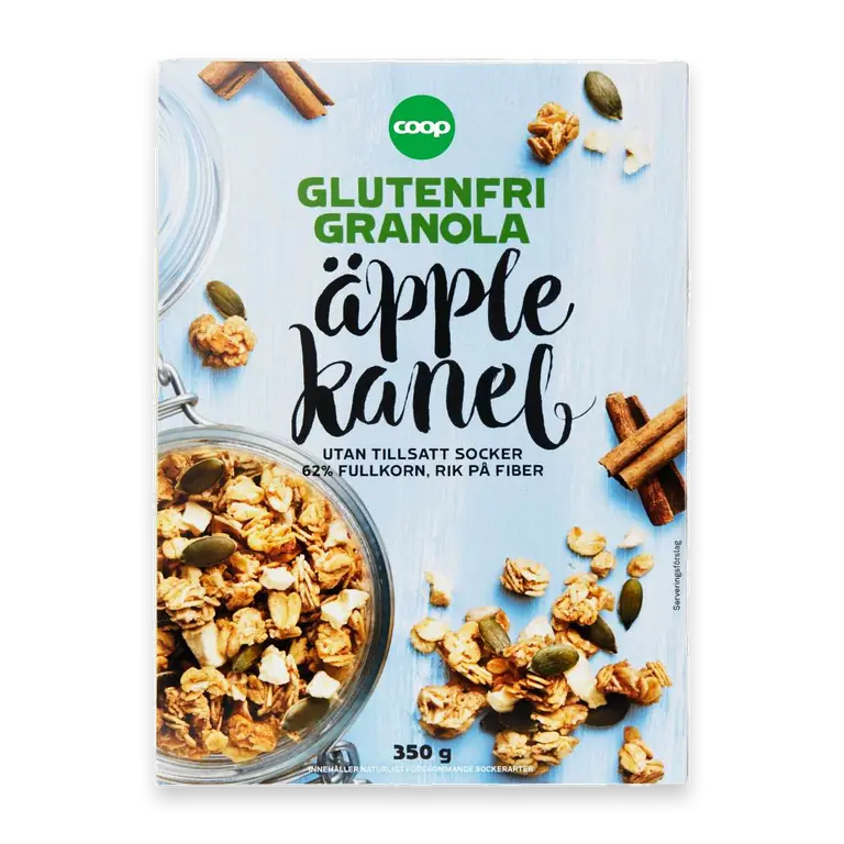Glutenfri Granola Äpple & kanel