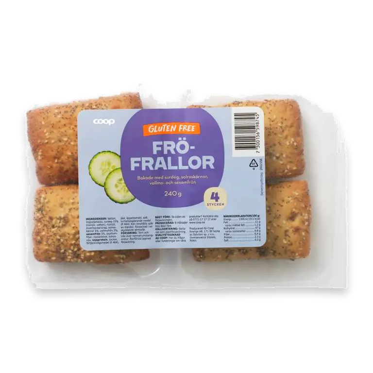 Glutenfria Fröfrallor 4-pack