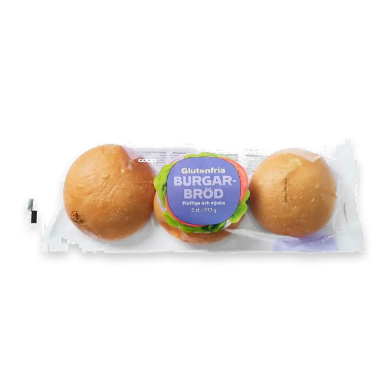 Glutenfria Hamburgerbröd 3-pack