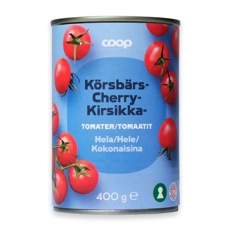 Körsbärstomater hela