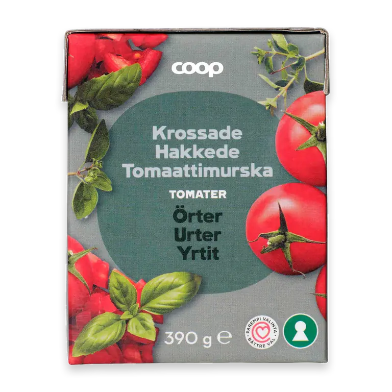 Krossade tomater Örter