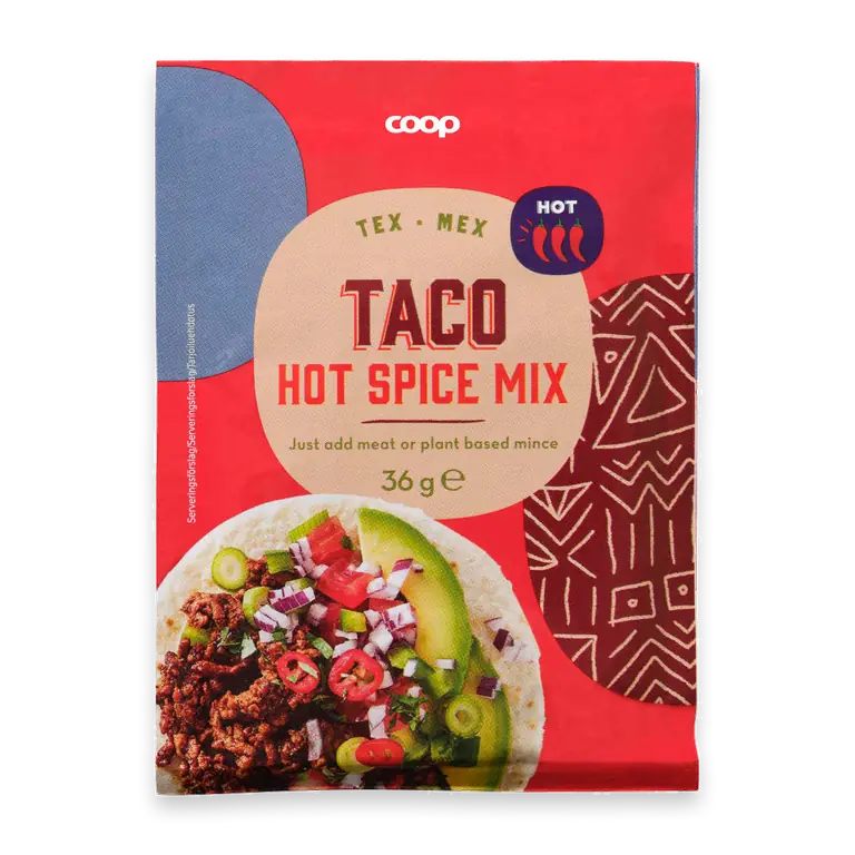 Kryddmix Taco Hot Spice Mix Tex Mex
