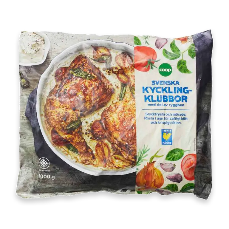 Kycklingklubbor mörade