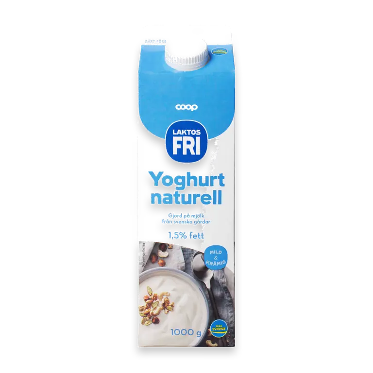 Laktosfri Yoghurt Naturell