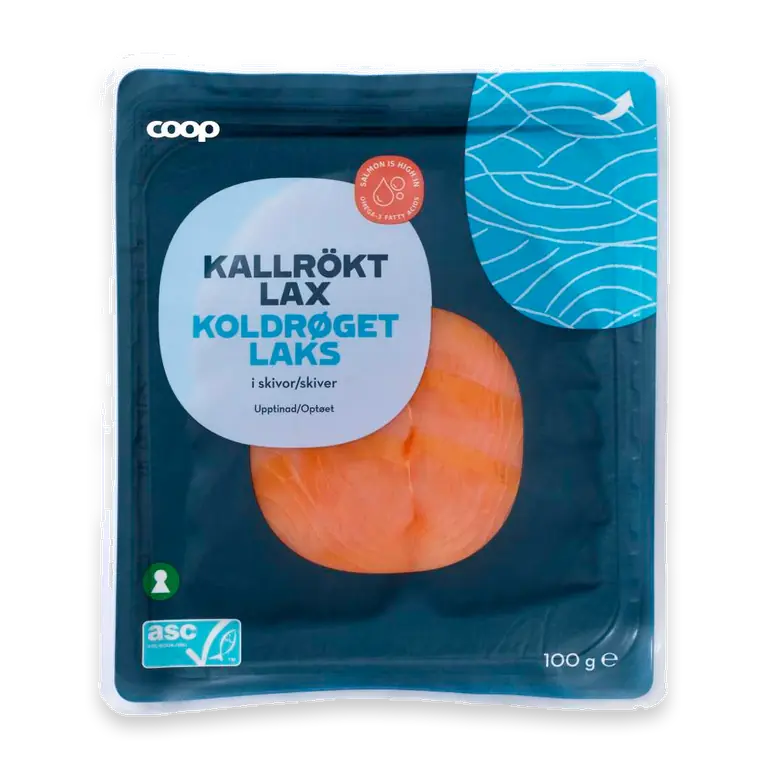 Lax Kallrökt Skivad