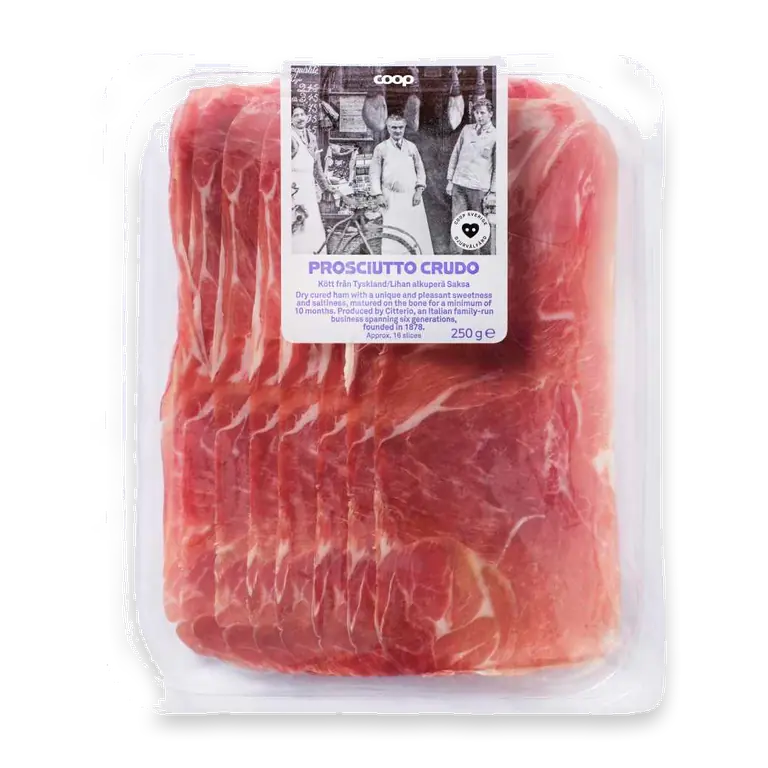 Luftttorkad Skinka Prosciutto Crudo