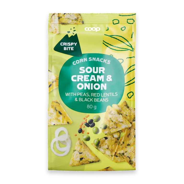 Majssnacks Sour cream & onion