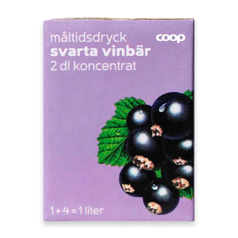 Måltidsdryck Koncentrat Svarta vinbär