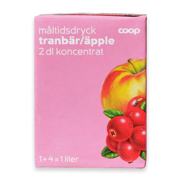 Måltidsdryck Koncentrat Tranbär & äpple