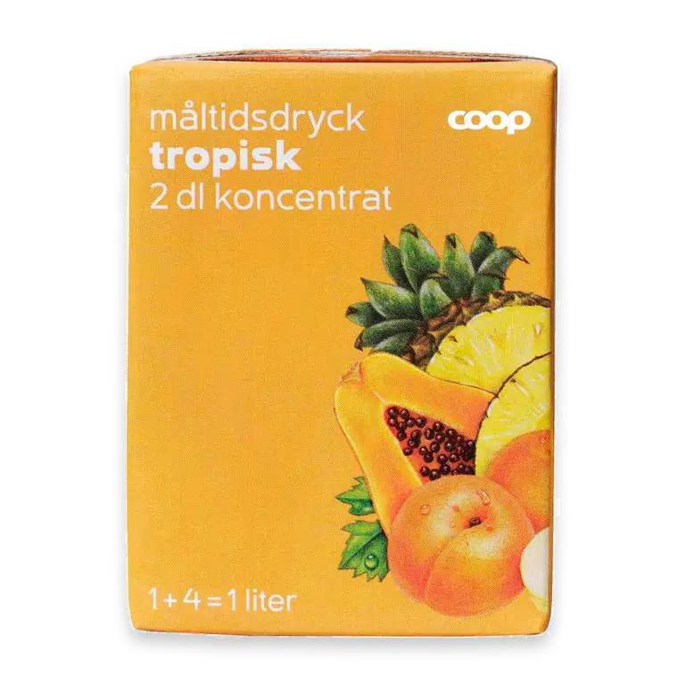 Måltidsdryck Koncentrat Tropisk