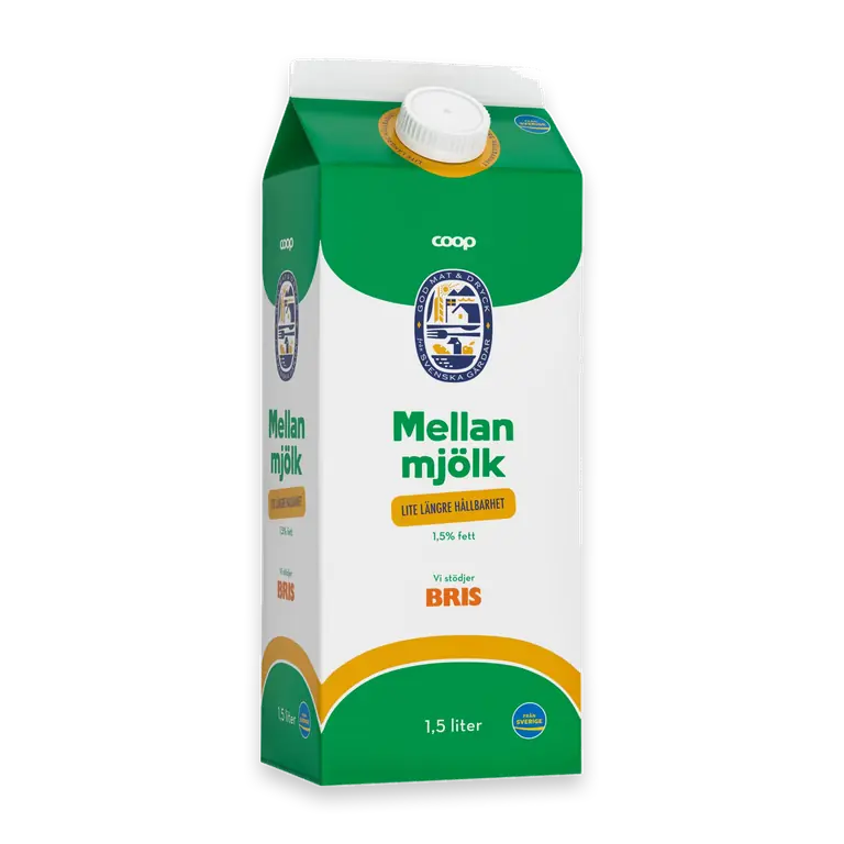 Mellanmjölk Längre Hållbarhet