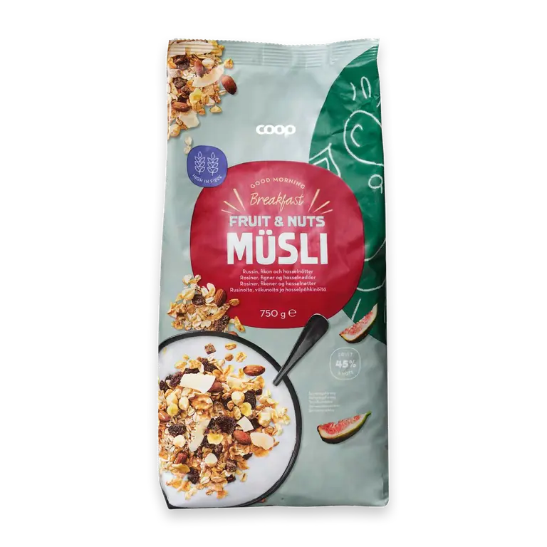 Müsli frukt & nötter