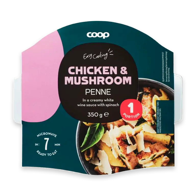 Pasta Kyckling & champinjoner